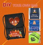 HOLYLUCK Drawstring Backpack Bag Sport Gym Sackpack - Image 2